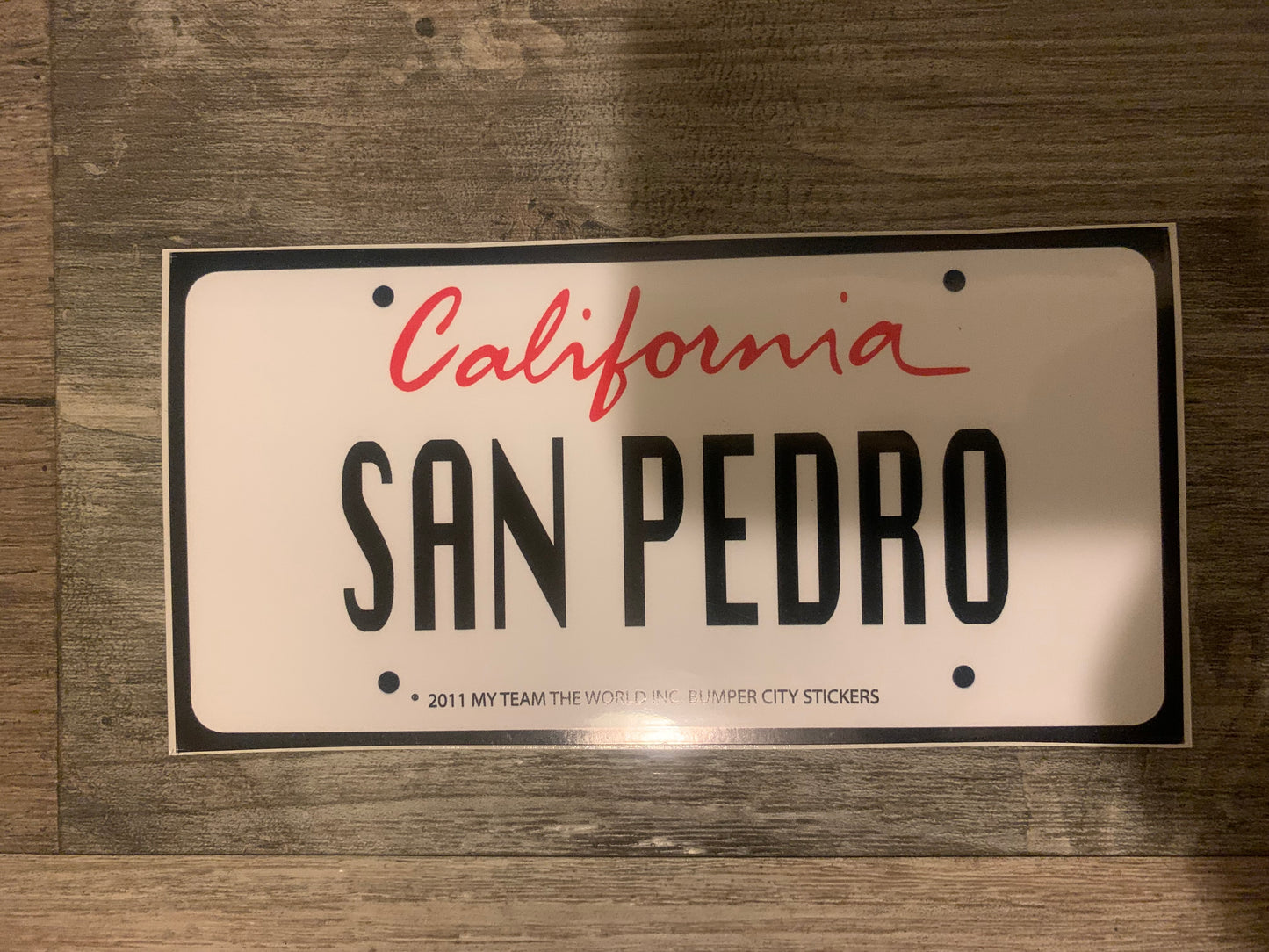 San Pedro California Bumper Sticker