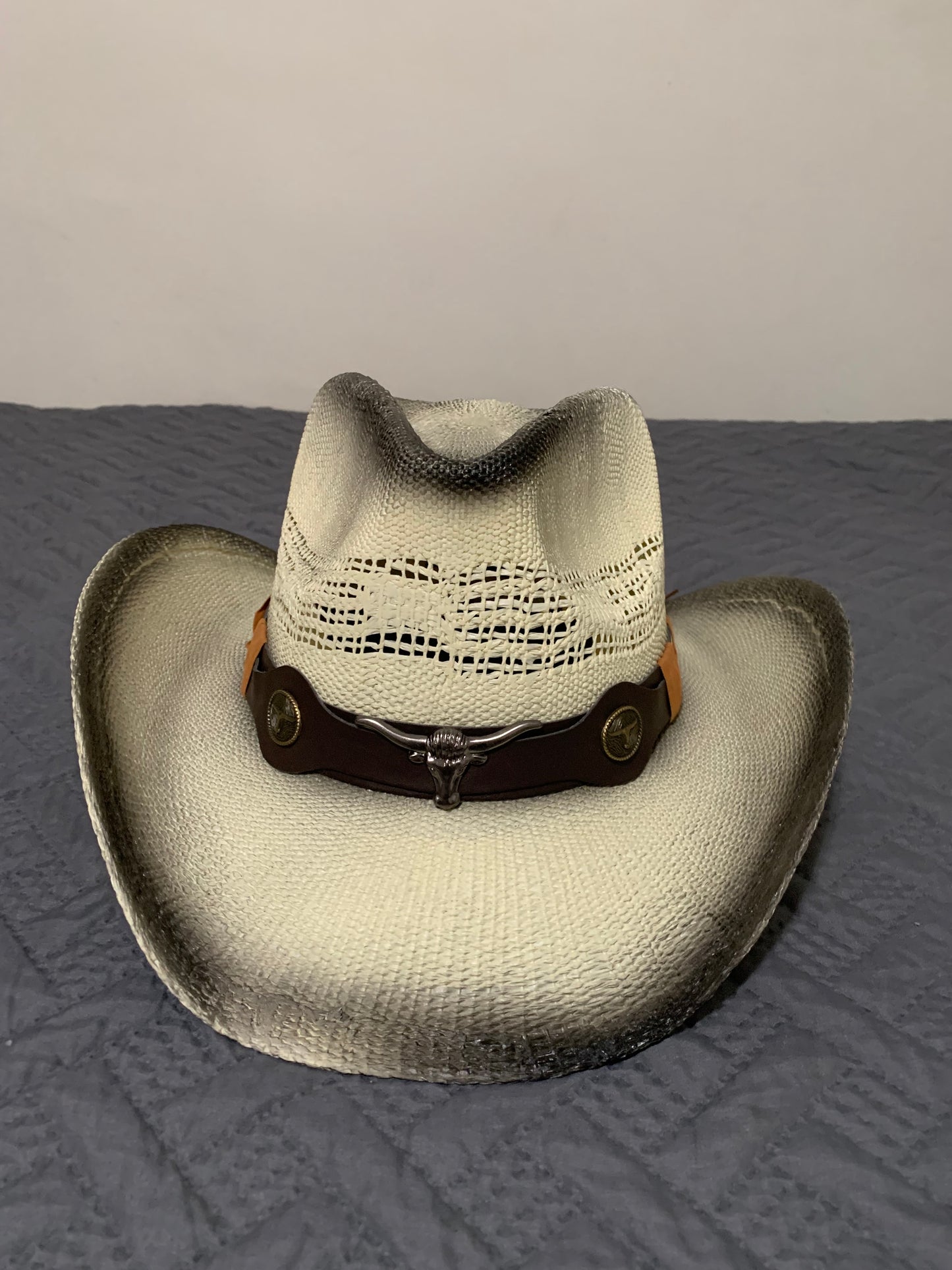 Western Cowboy 100% Straw Hat -one size