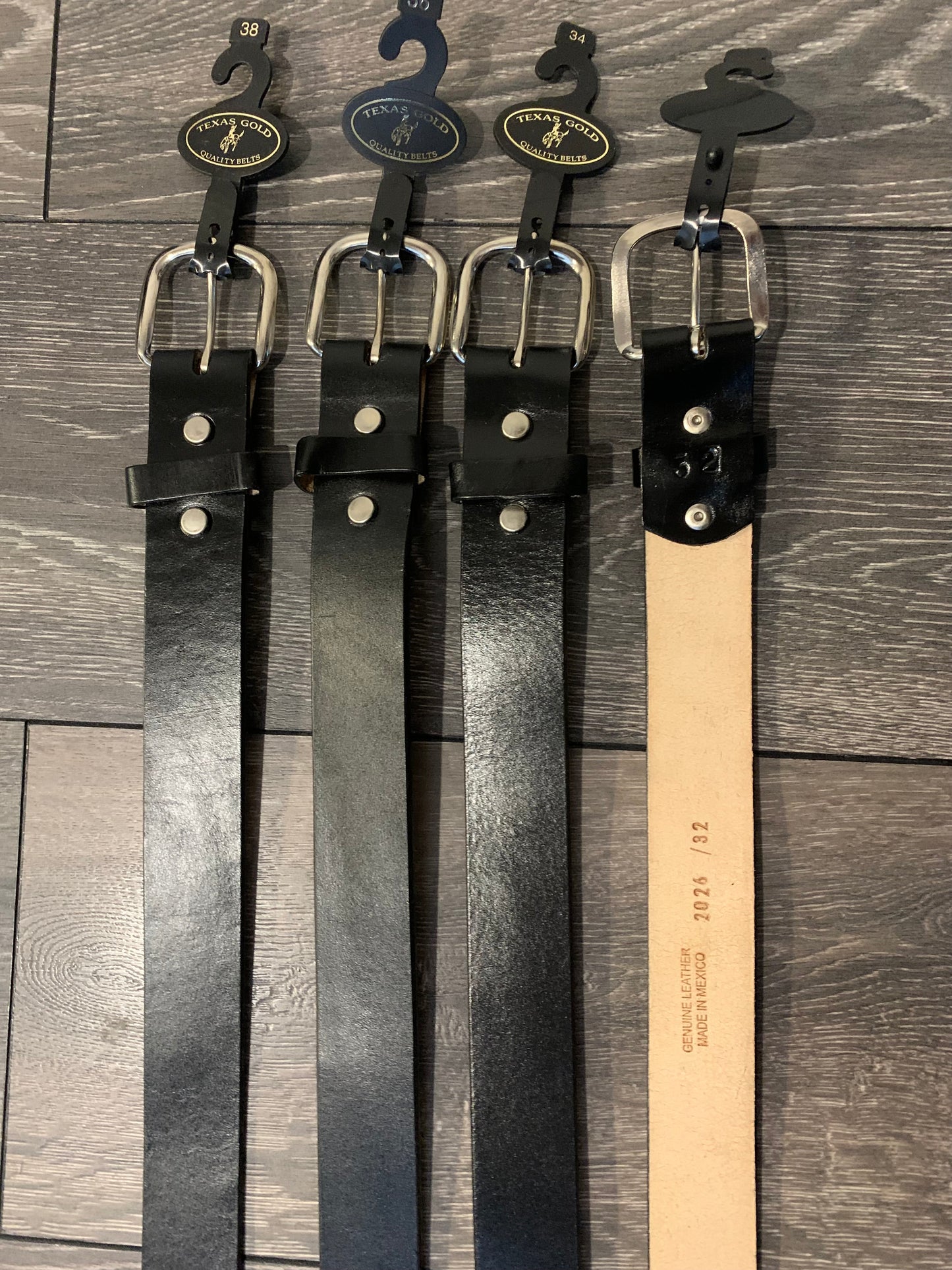 Western Cowboy Dress Genuine Leather Belt-Made in Mexico