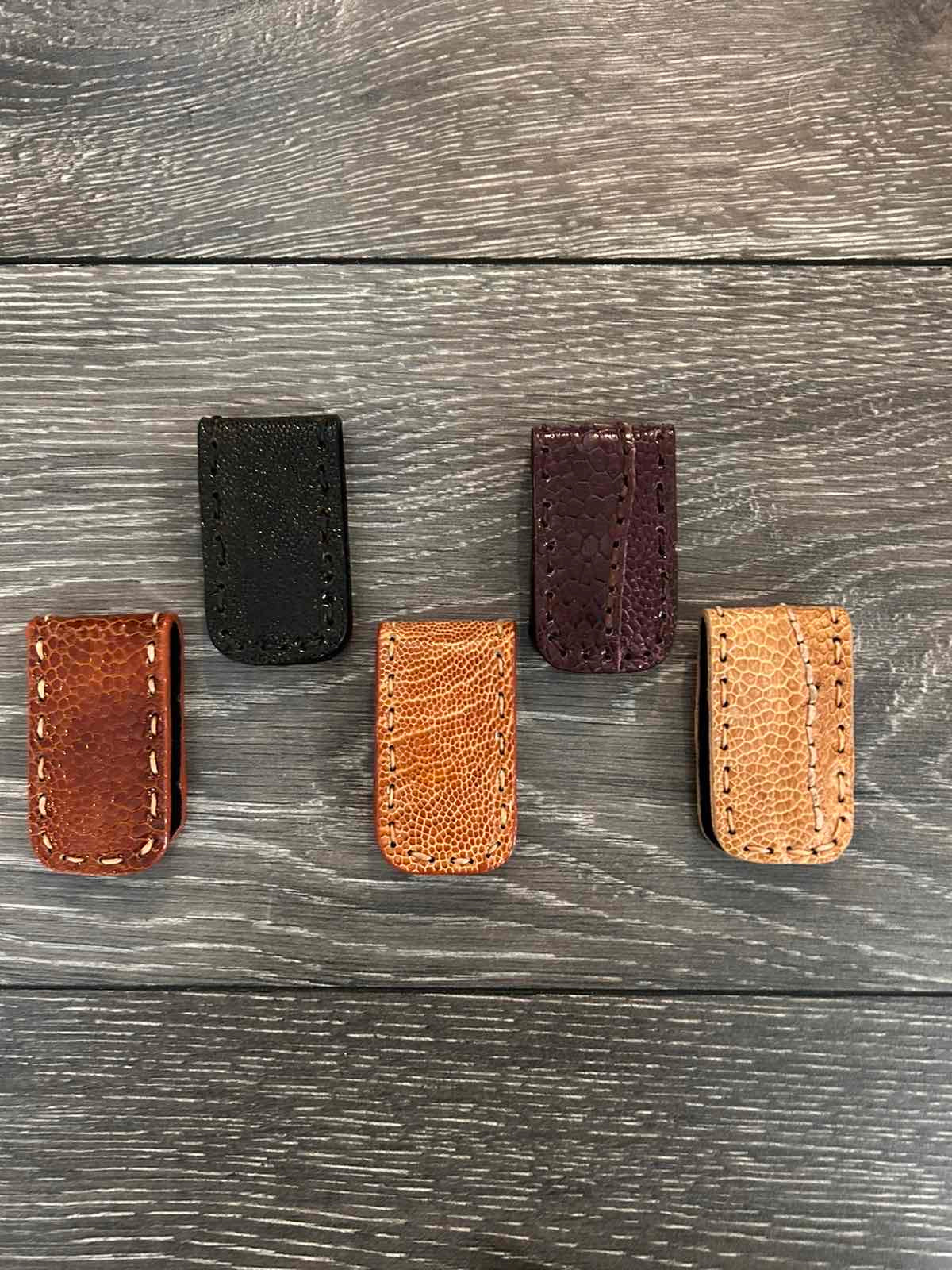 Money Clip Genuine Alligator Skin