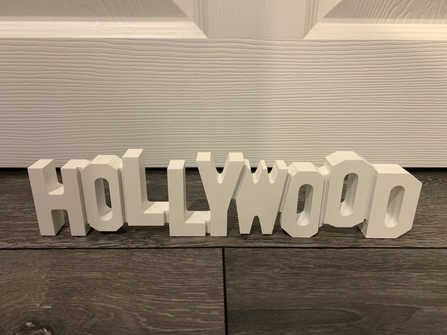 Hollywood sign -wood decor