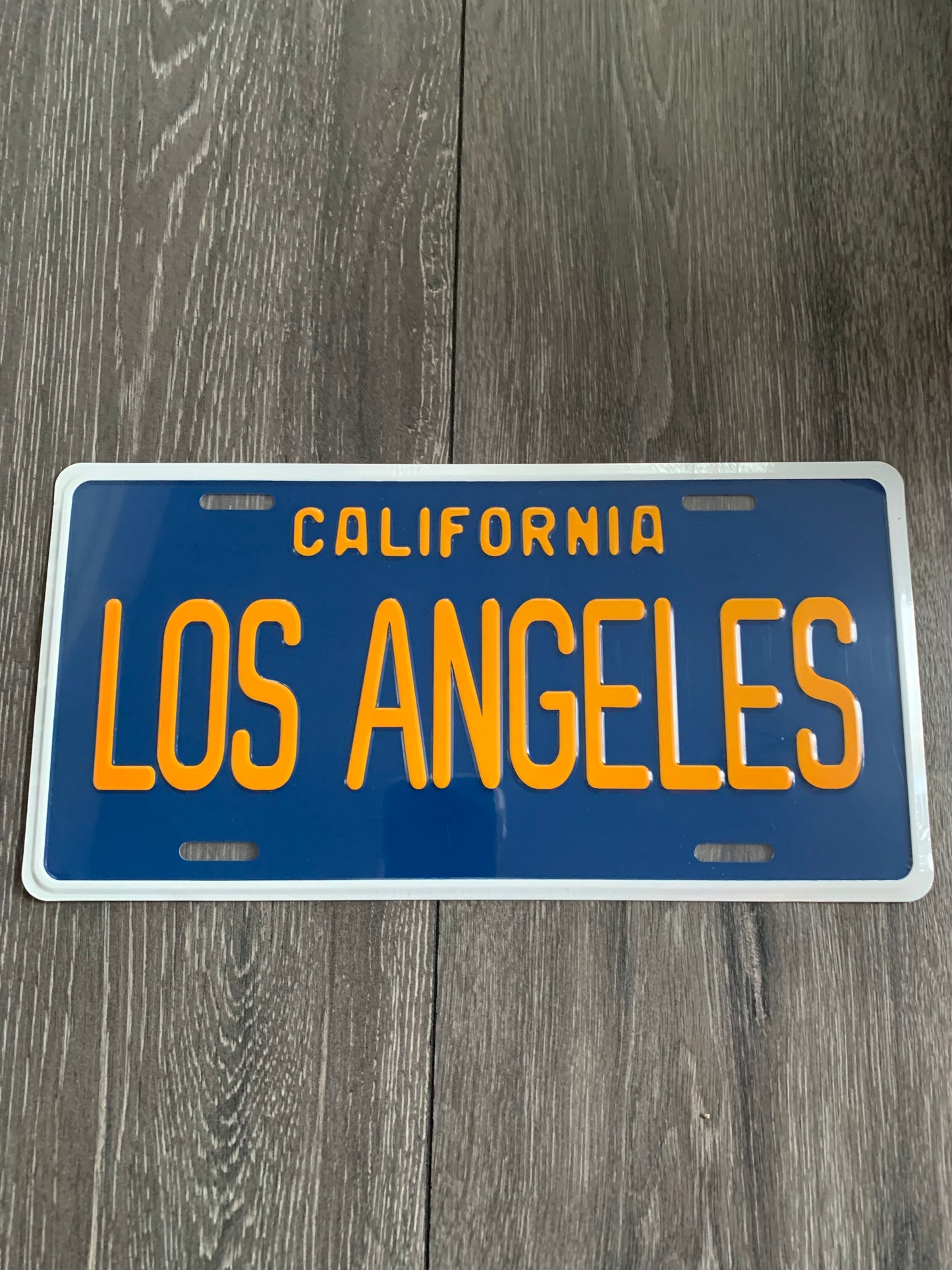 Los Angeles License Plate Aluminum Sign