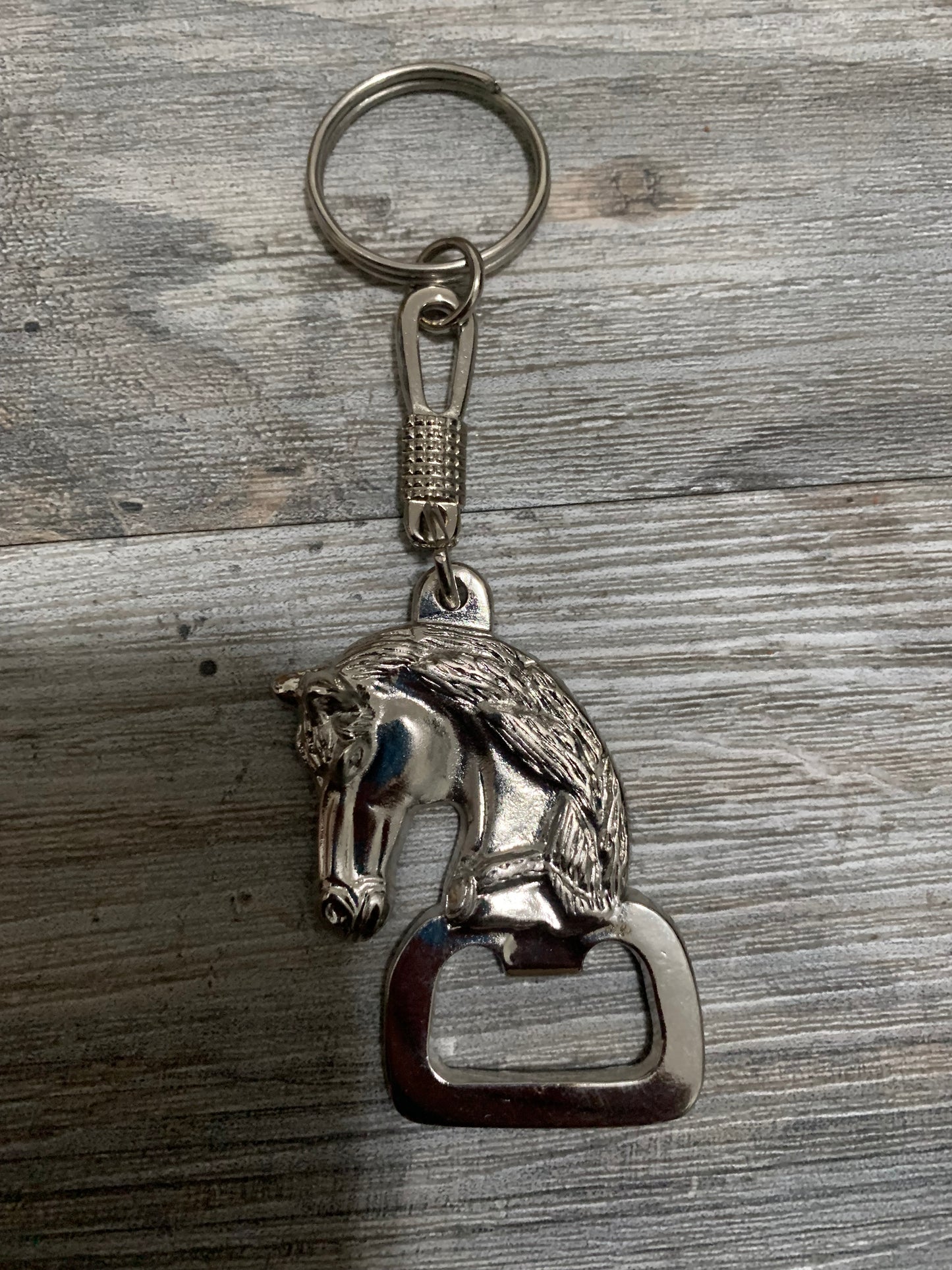 Metal key-chain Horse head bottle opener