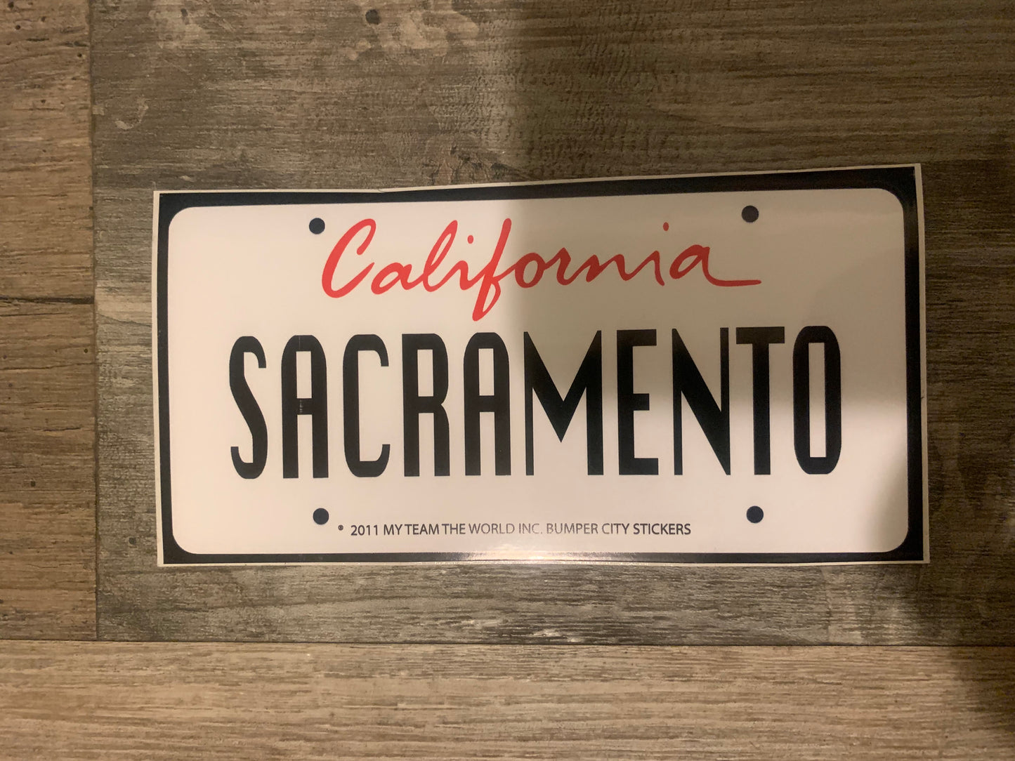 Sacramento California Bumper Sticker