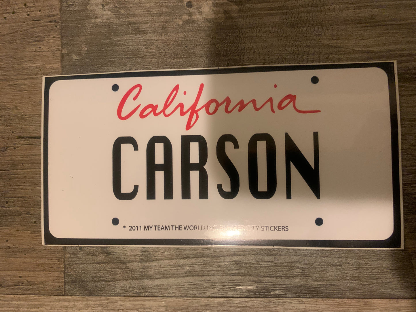 Carson California Bumper Sticker