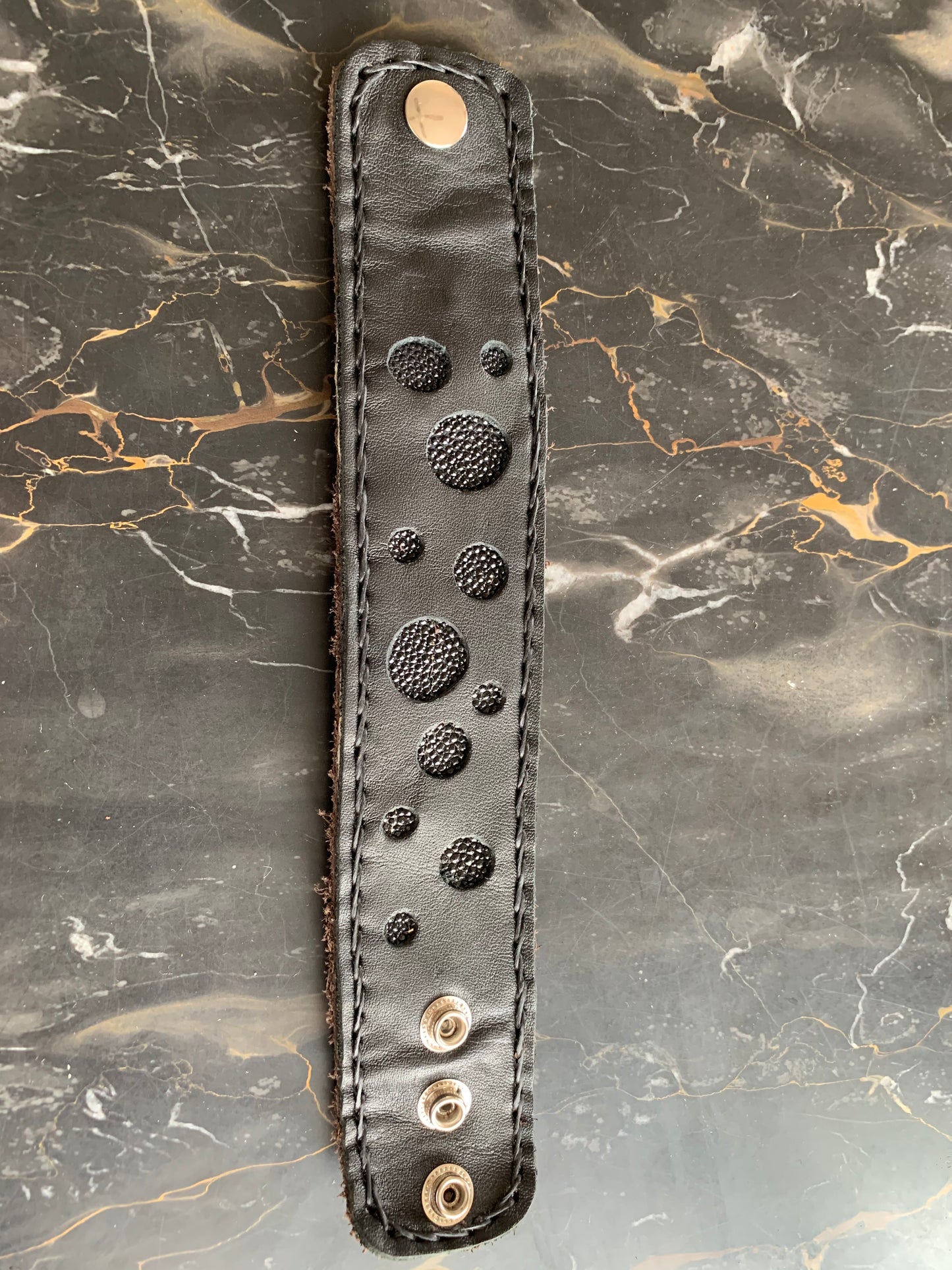 Bracelet -Genuine Leather with zip pocket
