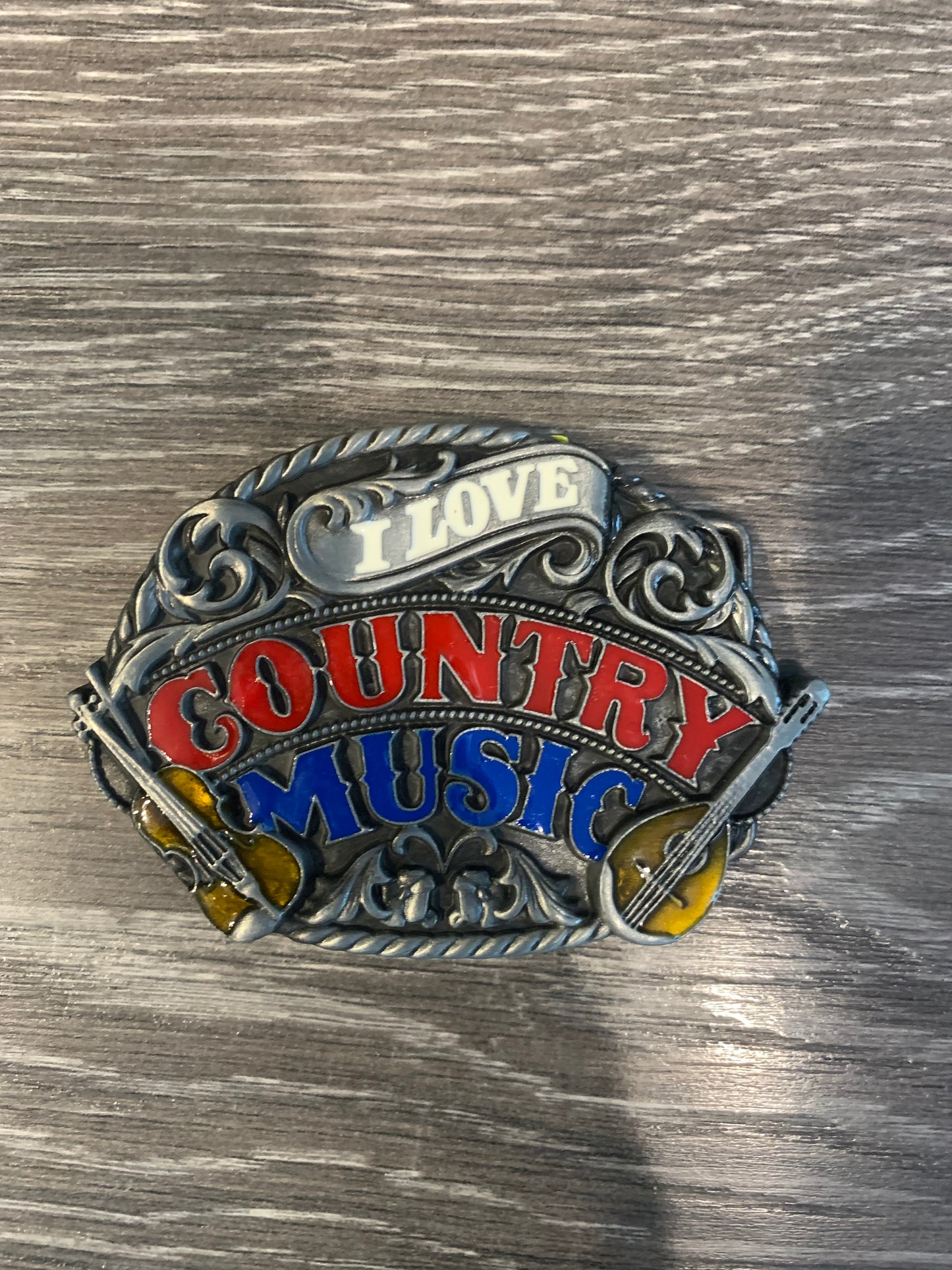 Western Cowboy Belt Buckle Country Music