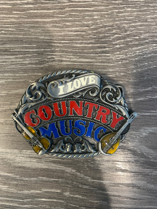 Western Cowboy Belt Buckle Country Music
