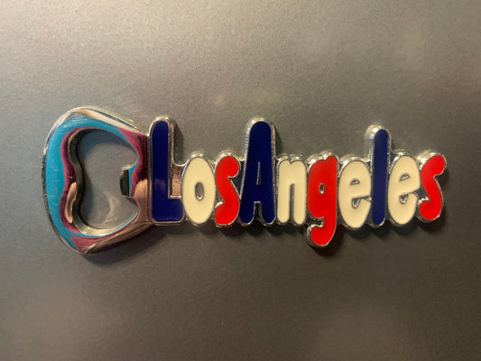 Los Angeles Bottle opener magnet
