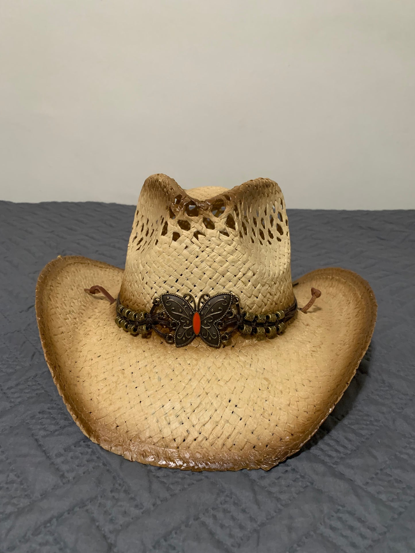 Western Cowboy 100% Straw Hat -one size ST-006
