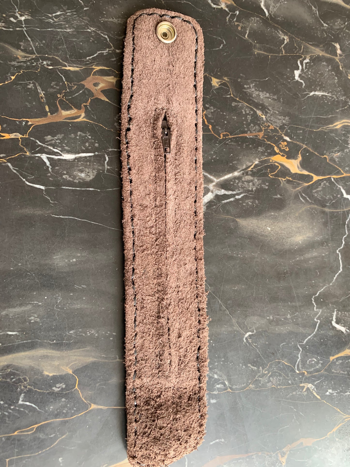 Bracelet -Genuine Leather with zip pocket