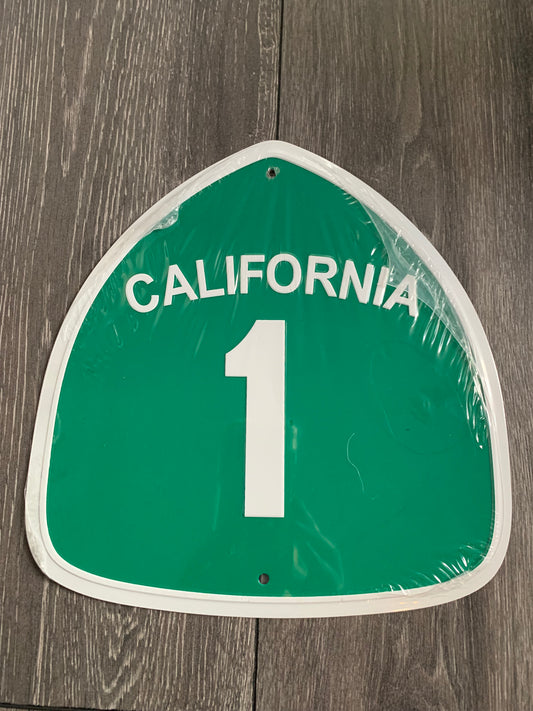 California Freeway 1 Aluminum Sign