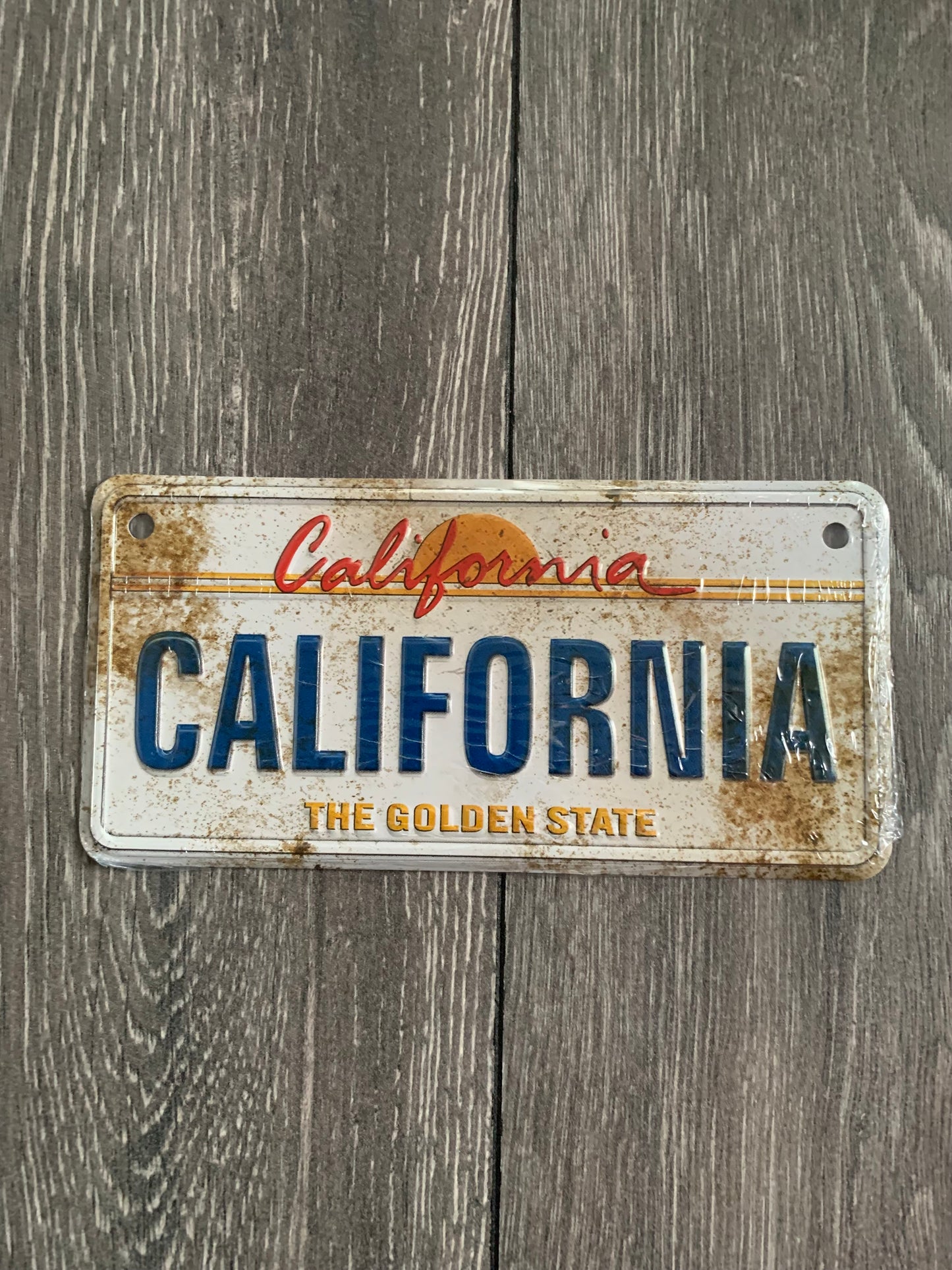 California Bike Aluminum License Plate-small