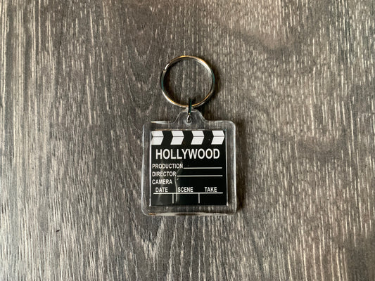 Hollywood Movie clapboard Plastic key-chain
