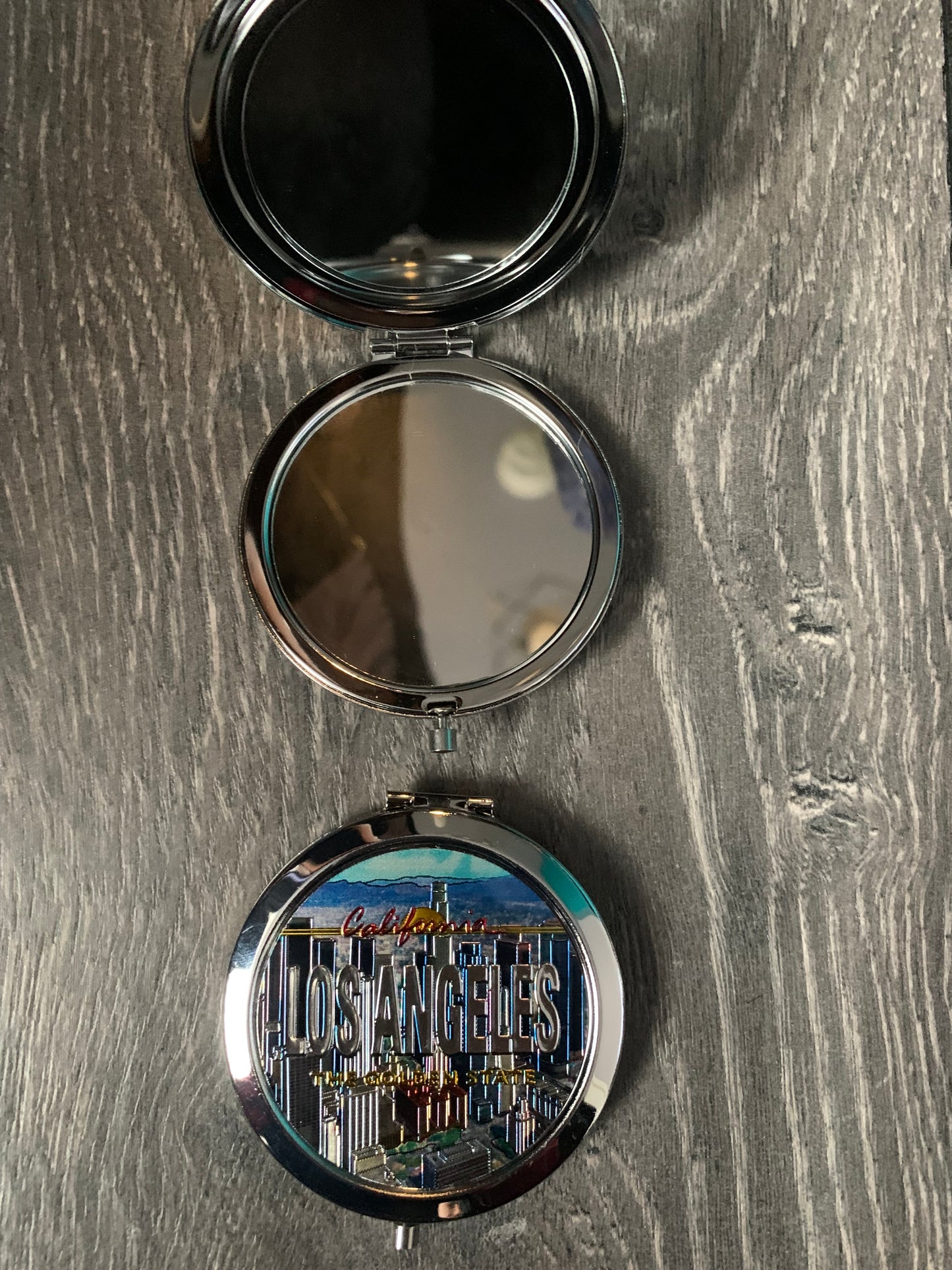 Los Angeles California pocket mirror