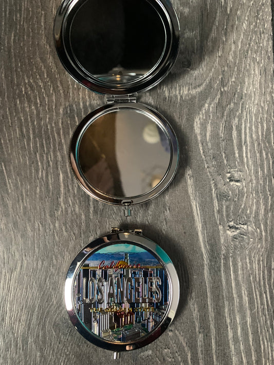 Los Angeles California pocket mirror