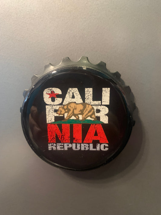 California Republic Bottle opener magnet