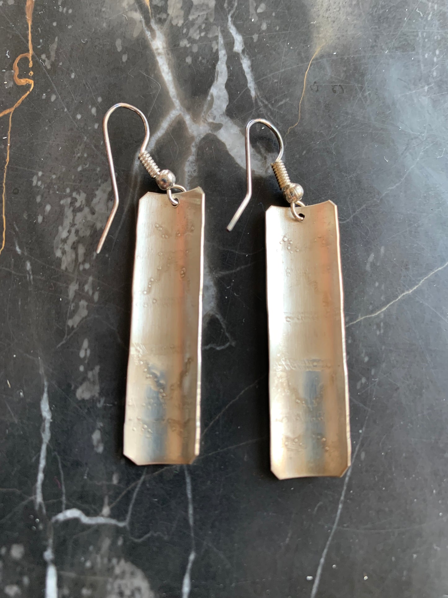 Native American Indian Handmade Silver Earrings Navajo