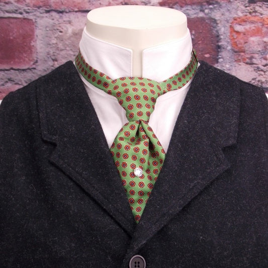 OLD WEST FRONTIER CLASSICS ACCESSORIES WYATT COTTON TIE-MTWC9141BG Silk Green