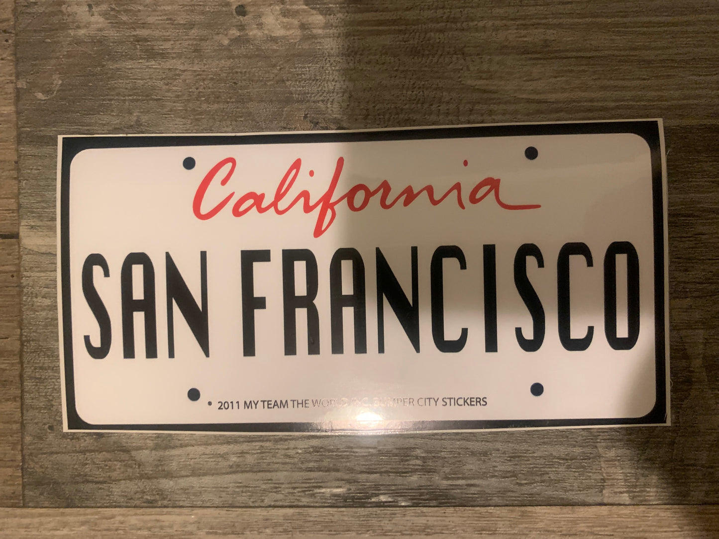 San Francisco California Bumper Sticker