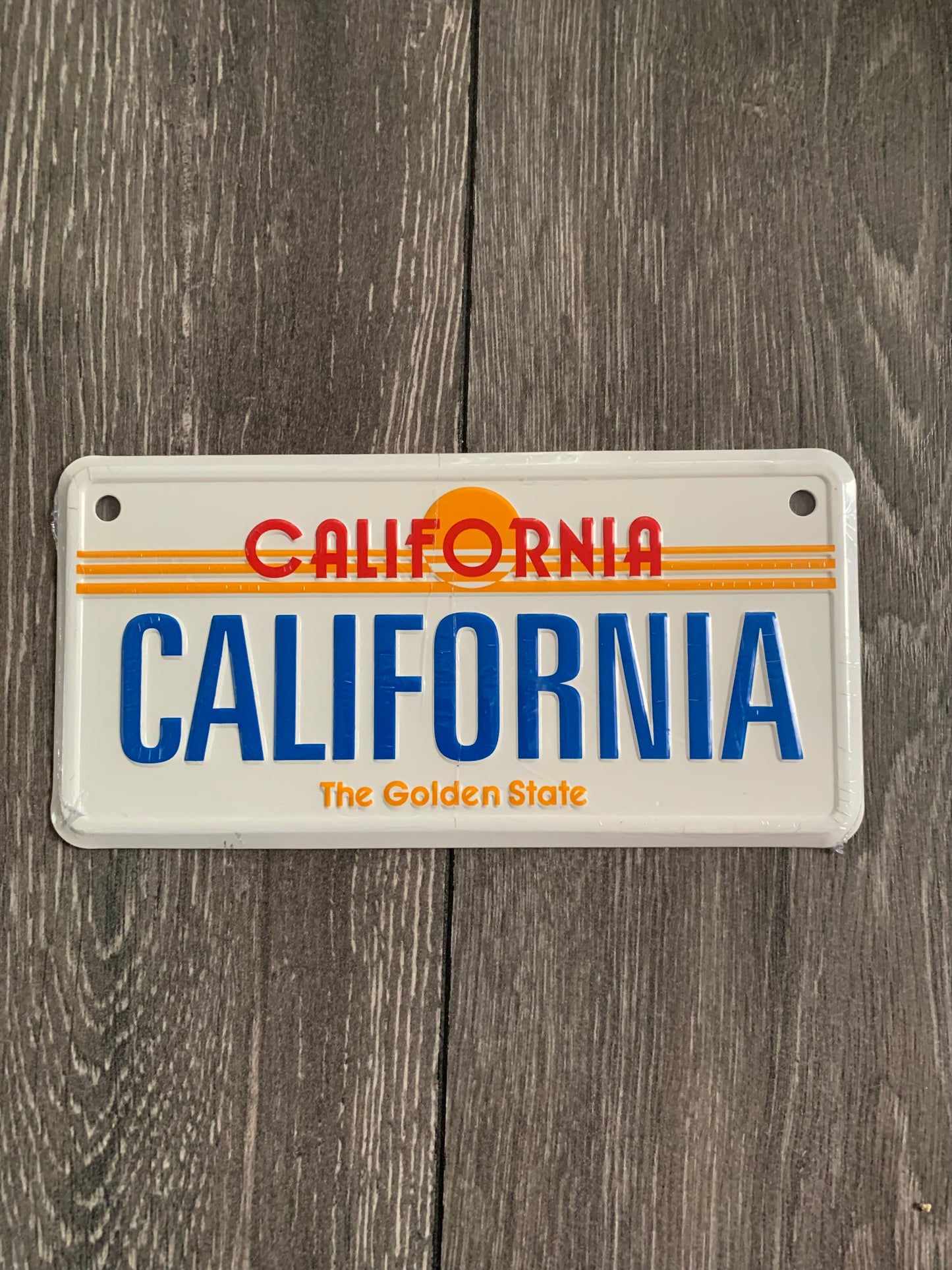 California Bike Aluminum License Plate-small