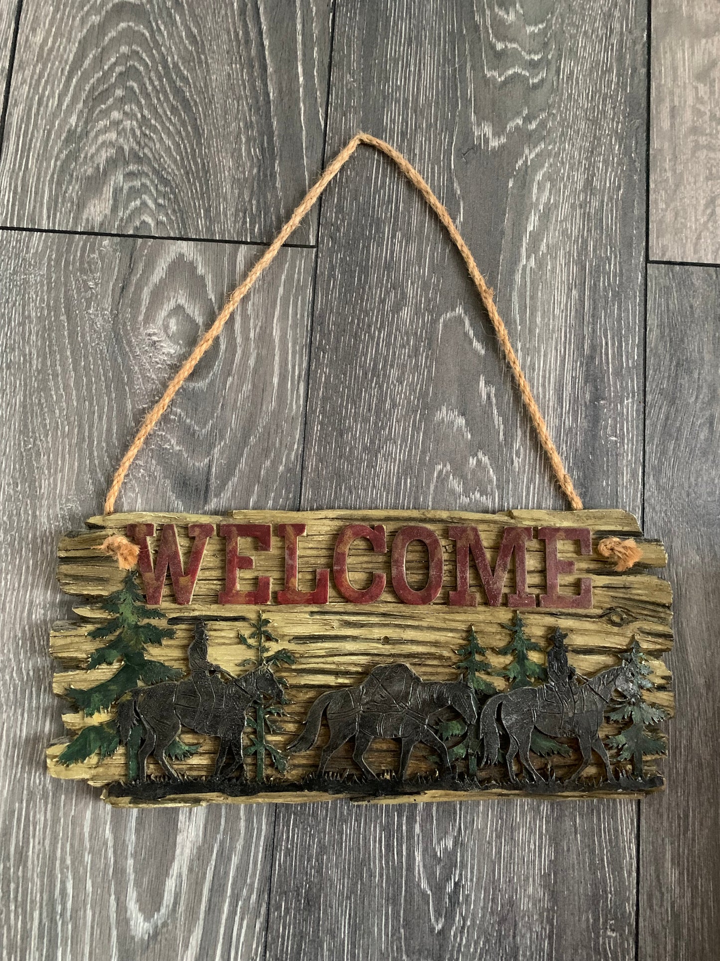Western Cowboy Welcome sign