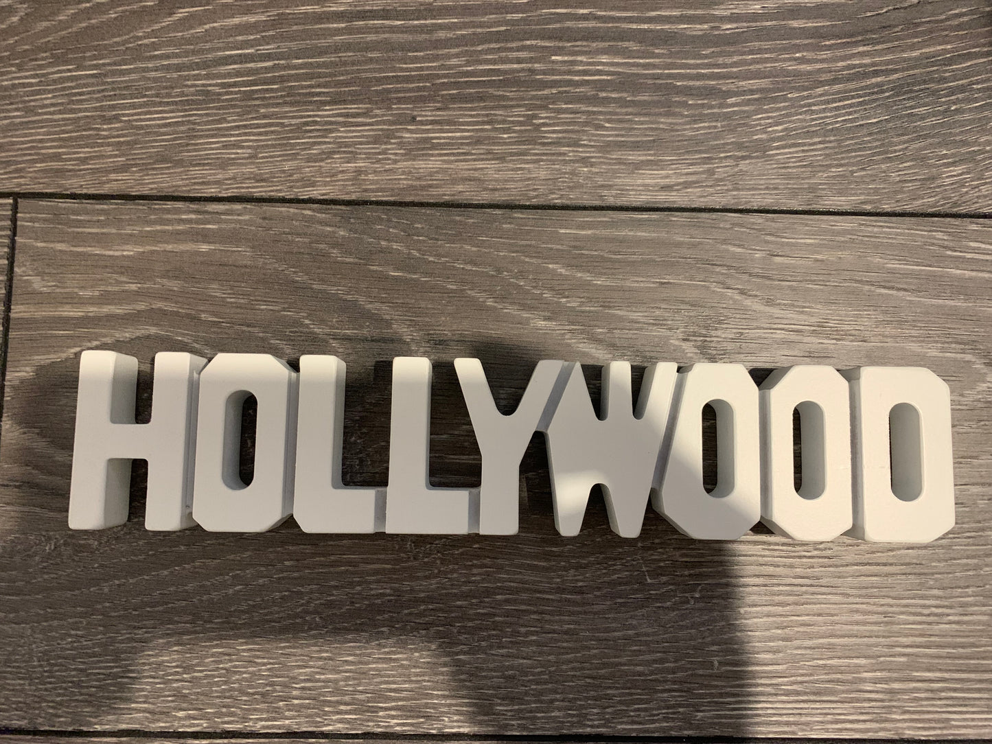 Hollywood sign -wood decor