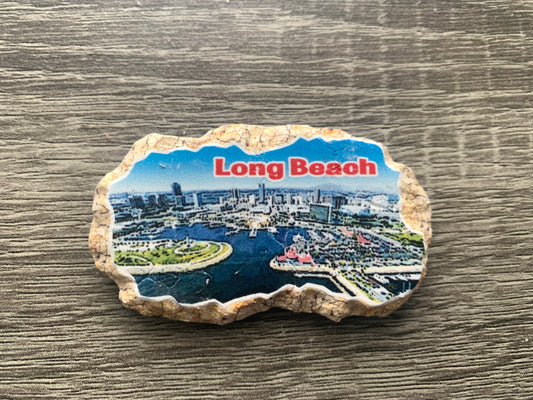 Long Beach stone magnet Downtown