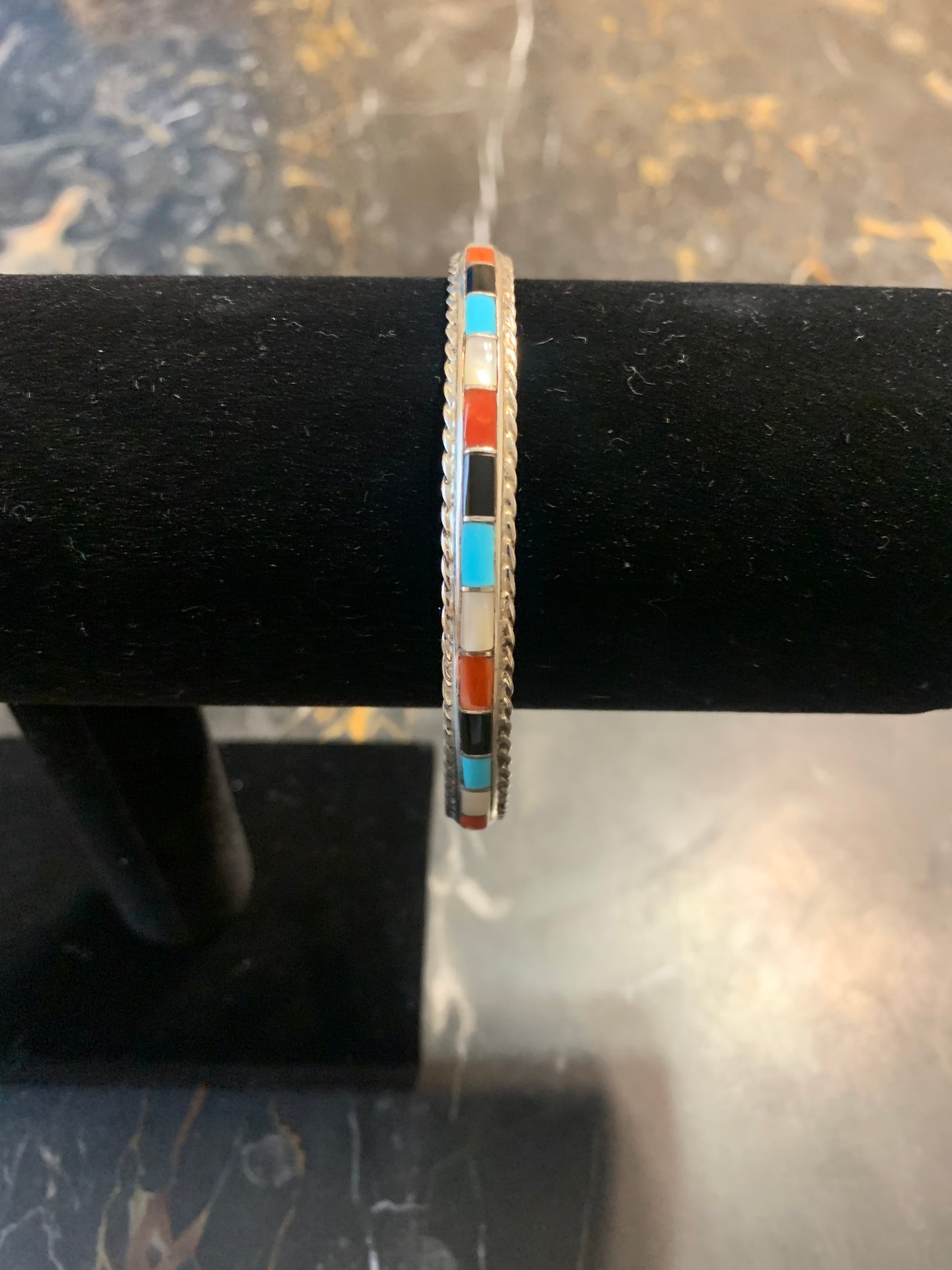 Zuni Native American Handmade Silver Bracelet-Signed by Jessica Chavez Zuni