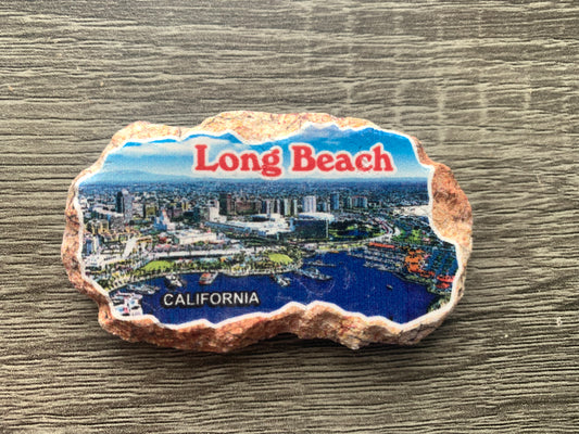 Long Beach stone magnet Shoreline