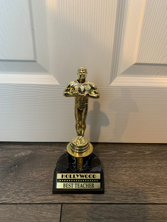 Oscar Hollywood Award Trophy Replica -Best Teacher