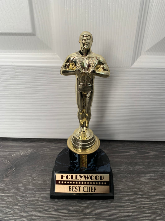 Oscar Hollywood Award Trophy Replica -Best Chef