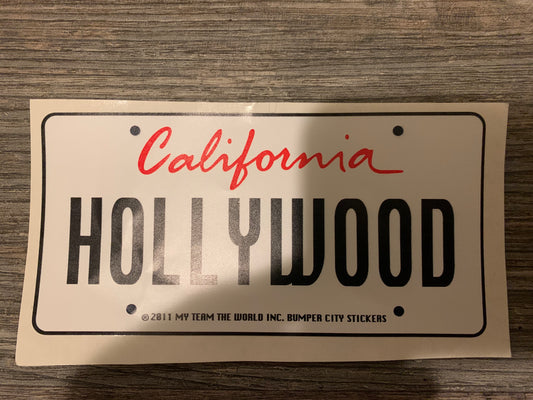 Hollywood California Bumper Sticker