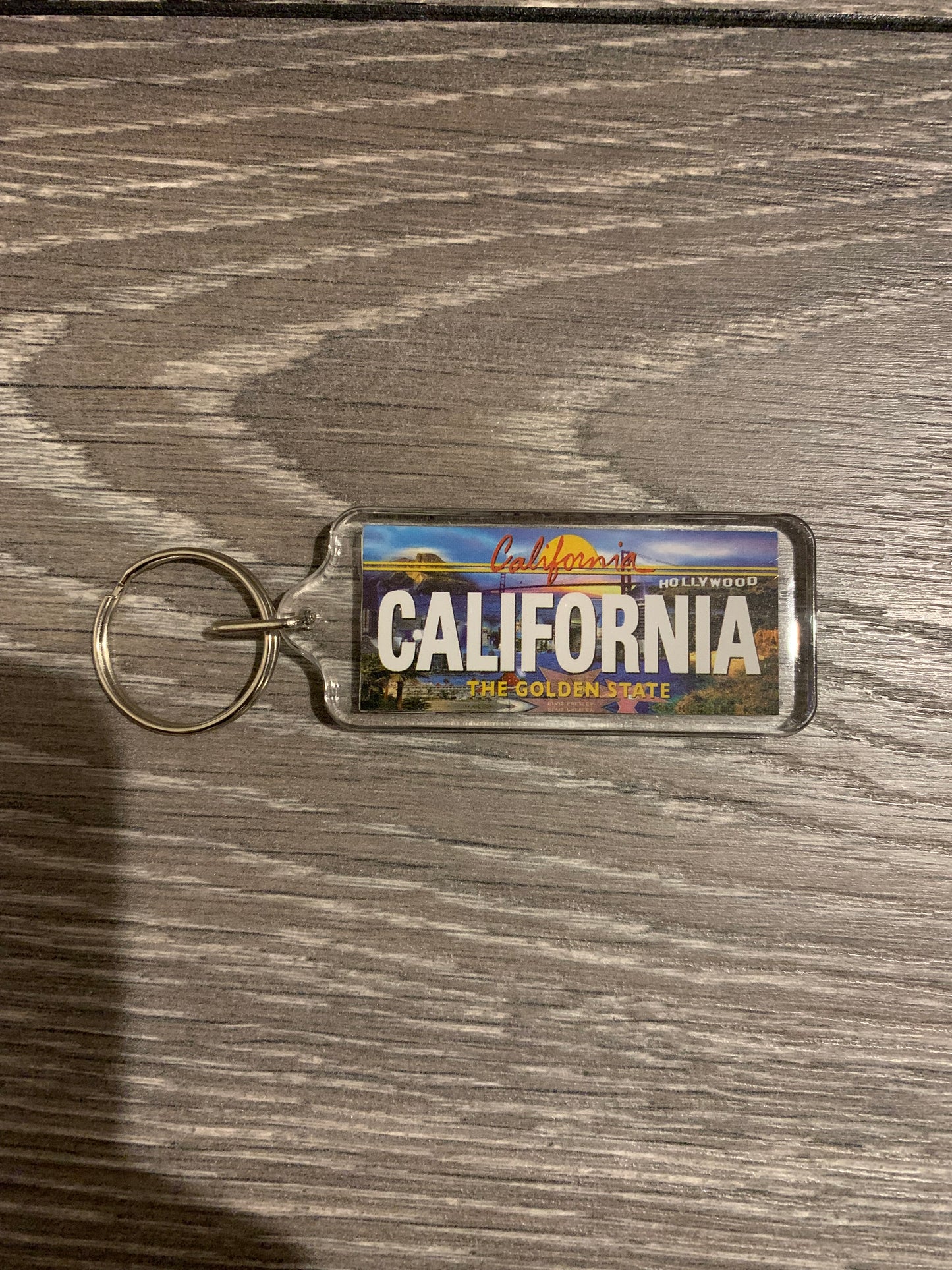 California Plastic Keychain