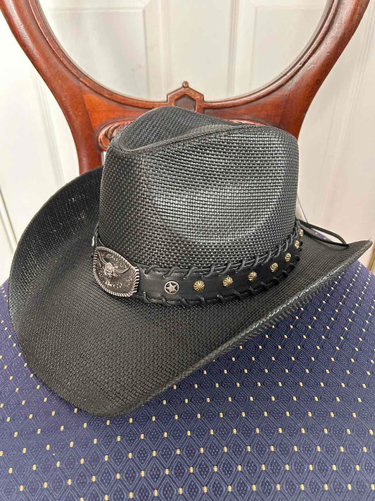 Western Cowboy 100% Straw Hat -one size ST-099