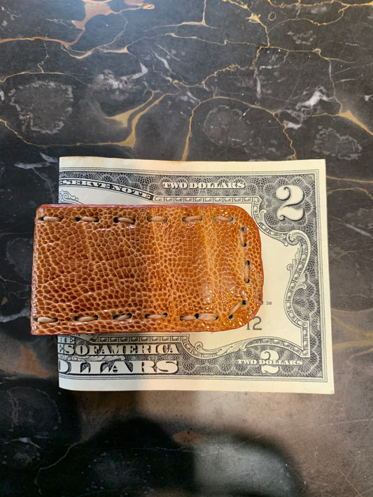 Money clip Genuine Alligator Leather