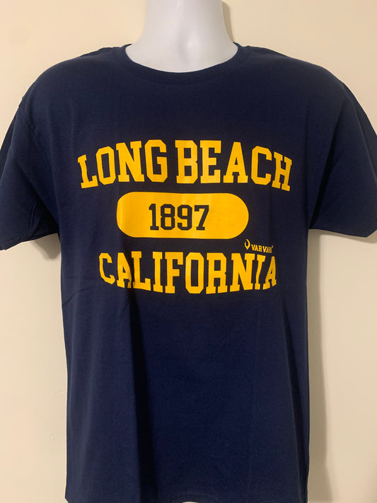 Long Beach 1897 by Varvari TM T-Shirt navy blue