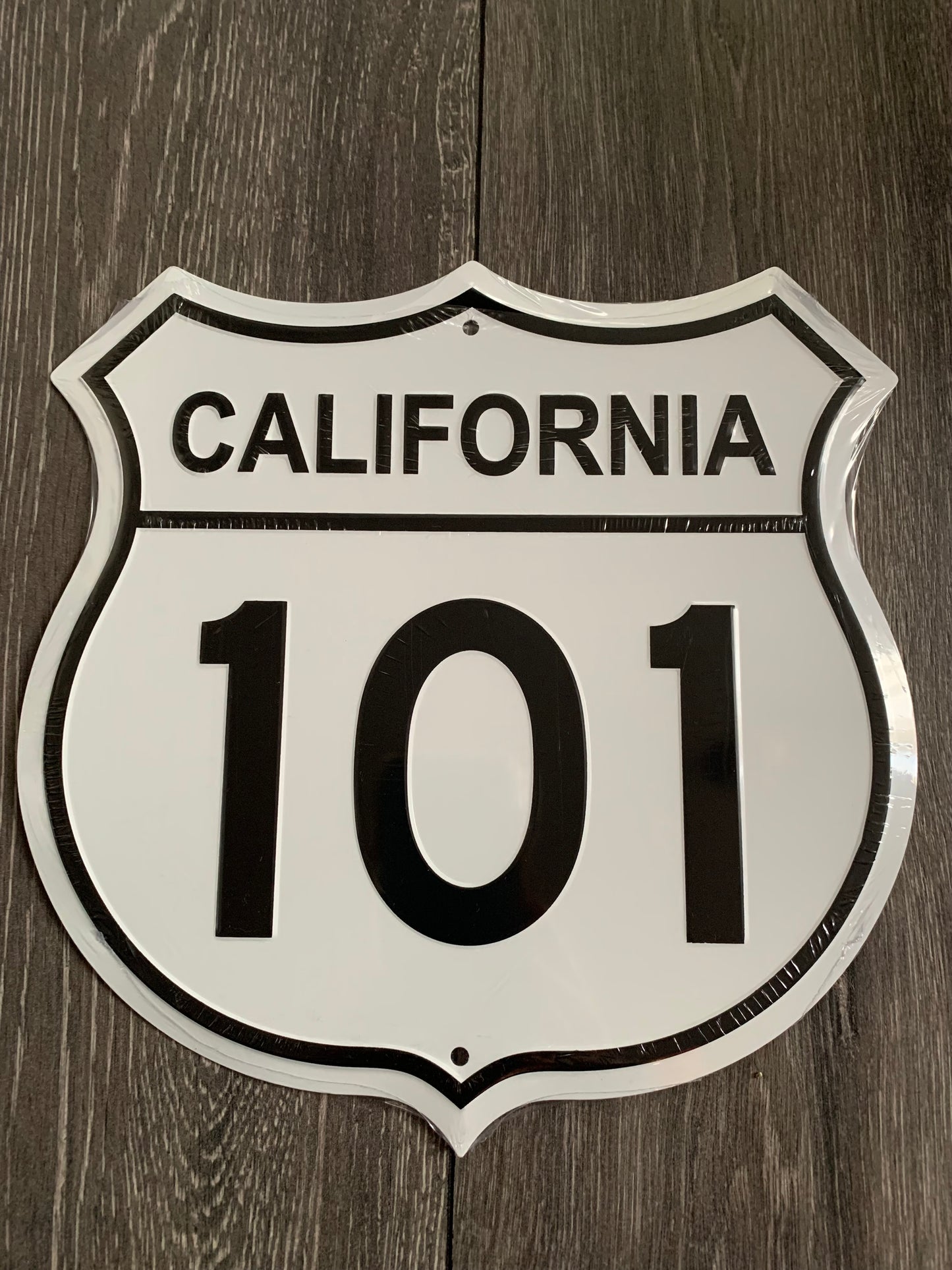 California Freeway 101 Aluminum Sign