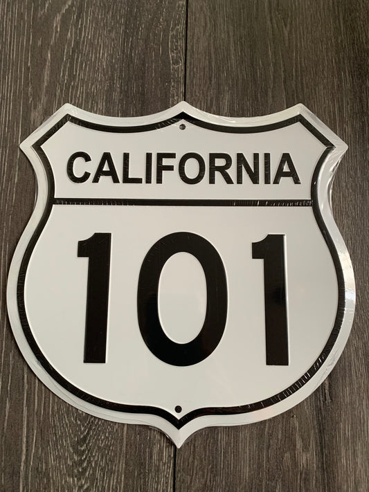 California Freeway 101 Aluminum Sign