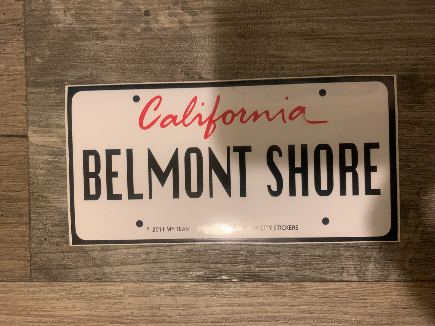 Belmont Shore Long Beach California Bumper Sticker