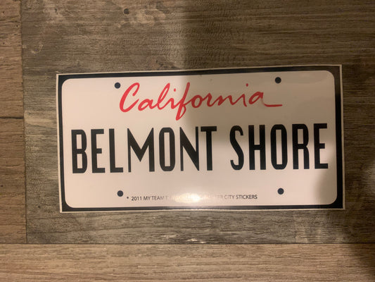 Belmont Shore Long Beach California Bumper Sticker