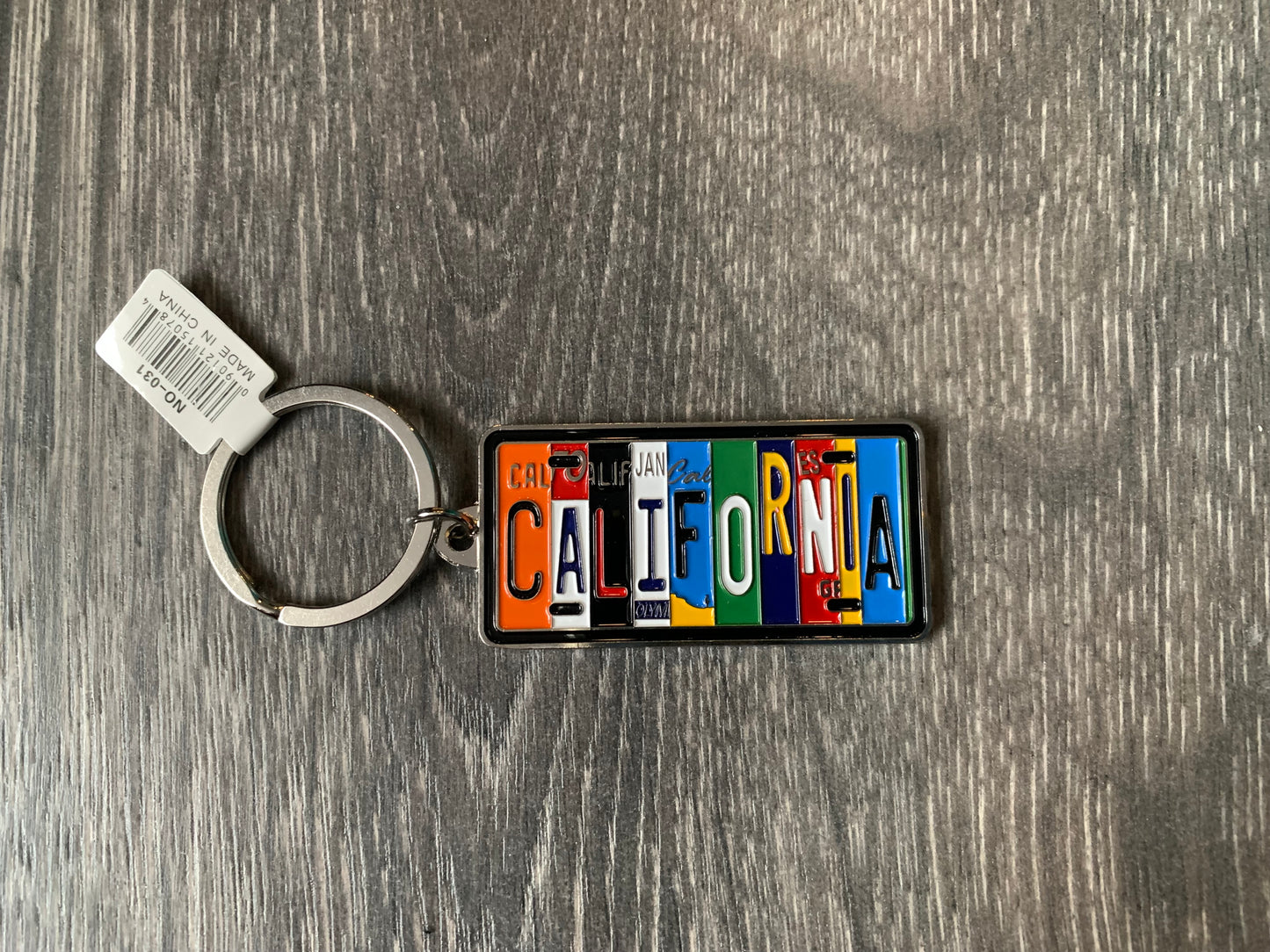 California metal key-chain