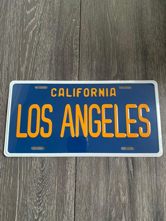 Los Angeles License Plate Aluminum Sign