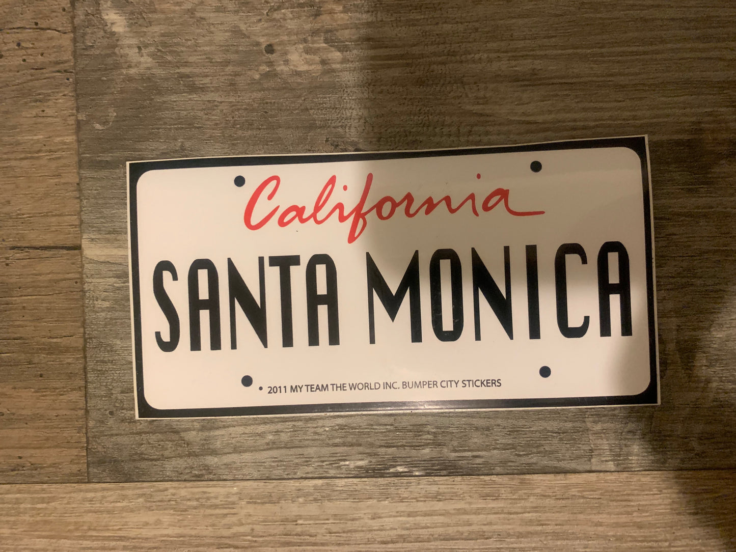 Santa Monica California Bumper Sticker