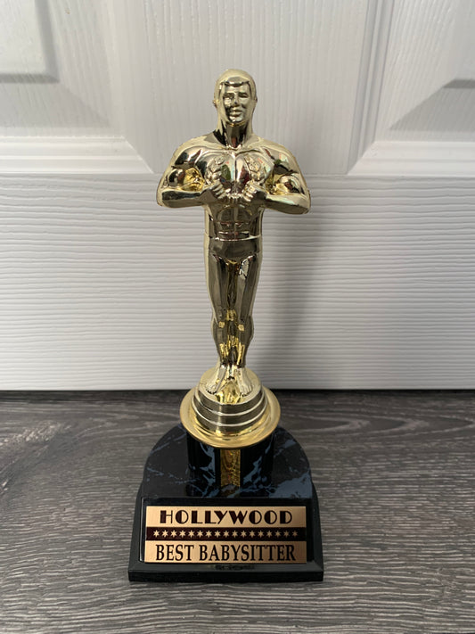 Oscar Hollywood Award Trophy Replica -Best Babysitter