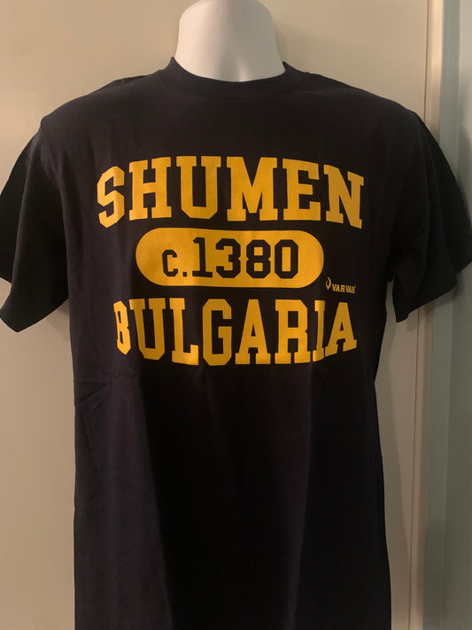 Shumen 1380 T-Shirt by Varvari TM navy blue Шумен 1380 тениска тъмно синя